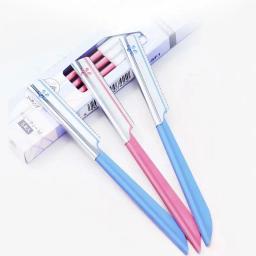 5pc conjuntos de depilador de sobrancelha para mulheres maquiagem beleza sobrancelhas remoção do cabelo ferramenta estilo lâmina aço aparador de barbear facial - Image 3
