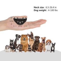 Coleira de Treinamento Anti-Latido para Cães, Coleira Vibratória Recarregável, Sem Choque, Acessórios para Cães, Coleira Elétrica - Image 5