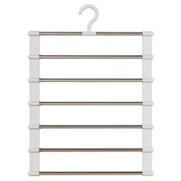 Cabideiro de Calças Multicamadas Dobrável para Economia de Espaço, Organizador de Armário e Guarda-Roupa com Clipes Antiderrapantes - Image 6