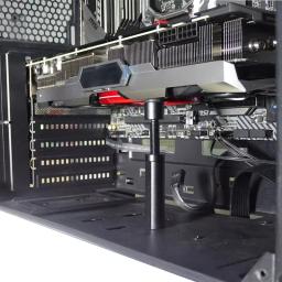 Placa gráfica gpu cinta suporte liga de alumínio placa de vídeo sag titular suporte gpu sag suporte computador pc caso suporte de montagem - Image 2