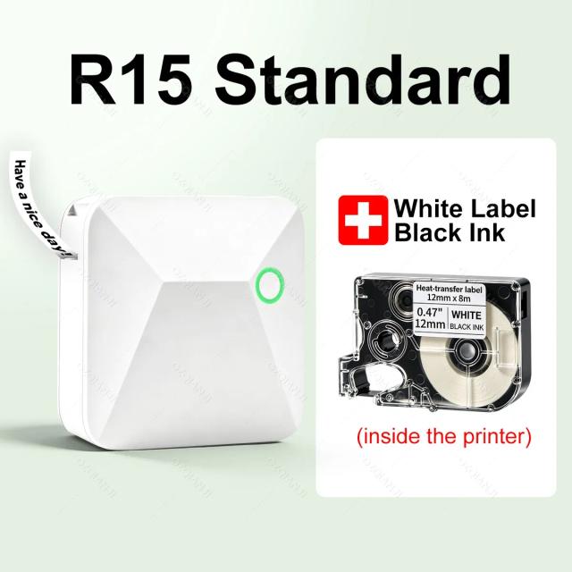 Marklife R15 Impressora de Etiquetas Térmica Bluetooth Mini para Presentes e Artesanato 1 Unidade