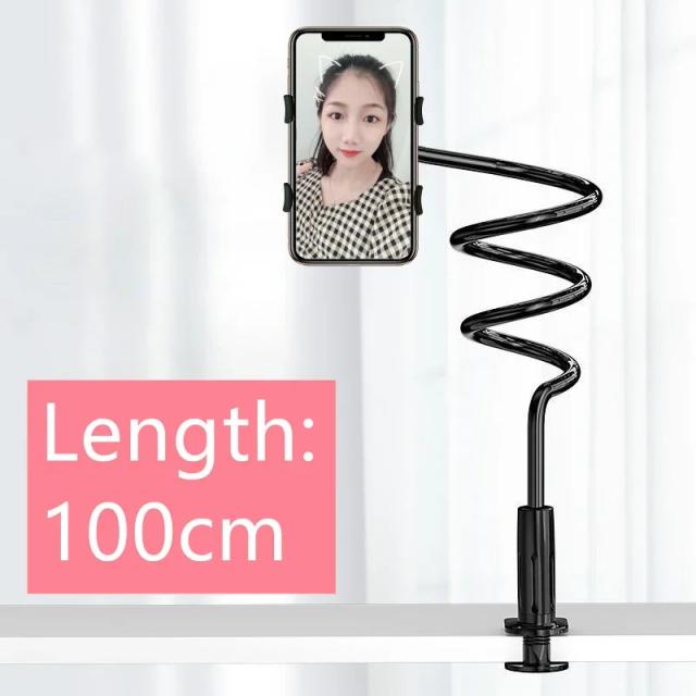 Suporte Flexível de Clipe para Telefone com Braço Longo 100cm para iPhone 15 Pro