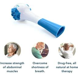 Treinador de respiração resistência ajustável portátil ferramenta de treinamento de expansão pulmonar aumentar a capacidade pulmonar correndo exercitador abdominal - Image 6