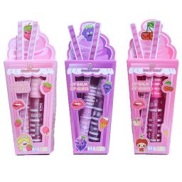 Bonito sorvete brilhante brilho labial bálsamo conjunto meninas mulher à prova dwaterproof água de longa duração natural hidratante lábios maquiagem - Image 6