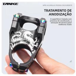 Tanke mtb mountain bike haste liga de alumínio ultraleve alta resistência curto 31.8x28.6mm bicicleta cnc haste dh/am/xc peças mesa 565 - Image 6