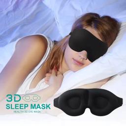 Máscara de Olhos 3D Contornada para Dormir - Bloqueio de Luz para Homens e Mulheres, Viseira Côncava para Sono Profundo e Visão Noturna - Image 5