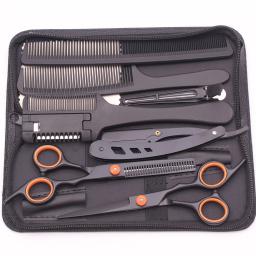 Tesoura de cabelo profissional, 6.0 polegadas, desbaste, cabeleireiro, conjunto de corte de cabelo, salão de beleza, barbeiro e casa, aço japonês 1001 - Image 1