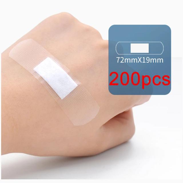 Kit de Primeiros Socorros Transparente Anti-Bactérias 100 Unidades
