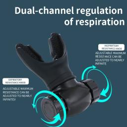 Dispositivo de exercício respiratório para pulmões, treinador respiratório com resistência ajustável, material de silicone avançado, sistema de válvula dupla - Image 4