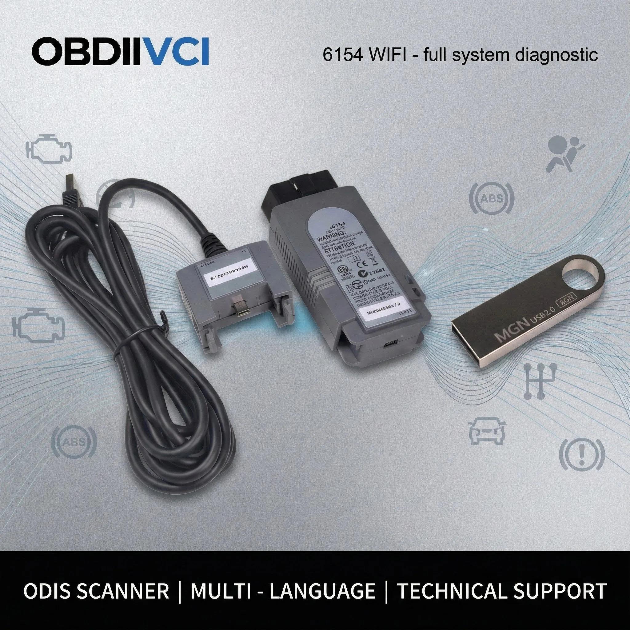 Scanner OBDIIVCI 6154 WIFI ODIS Suporte a Protocolo CAN FD e DoIP Scanner de Diagnóstico Automotivo Ferramenta de Programação de Diagnóstico de Sistema Completo - Image 1
