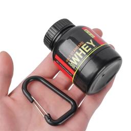100ml esporte ao ar livre mini recipiente de proteína portátil garrafa de pó com chaveiro de soro funil de saúde caixa de medicina pequena xícara de água - Image 4
