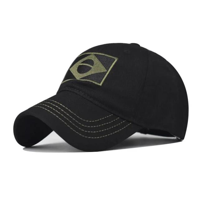 Boné de Beisebol Masculino Camuflado Exército Brasil Esportes Outdoor Pai Casual Caça
