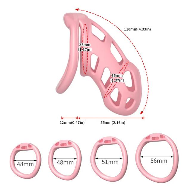 Nova Cadeia de Castidade Masculina de Silicone, Anel Peniano, Brinquedos Sexuais para Homens Sissy, Esticador, Dispositivo Uretral Erótico BDSM Fetichista Adulto