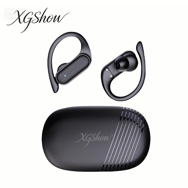 Fone de Ouvido Sem Fio XGSHOW A520 para Negócios, com Gancho para a Orelha, HIFI, Cancelamento de Ruído, Microfone, Fones de Ouvido Esportivos para Jogos