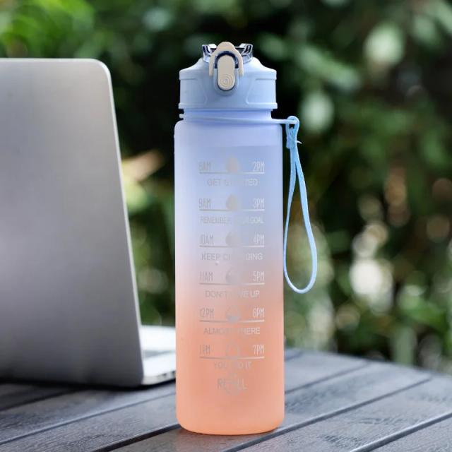 Garrafa de Água Esportiva Motivacional 750ml/1000ml