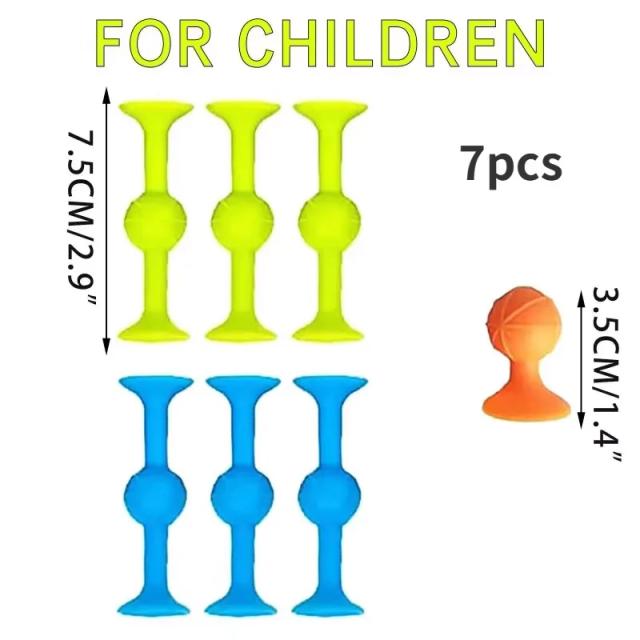 Brinquedo Dardo Silicone Pegajoso Sucção 7/12 Peças Jogo Interativo