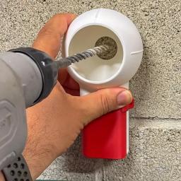 Coletor de poeira de broca de bico rotativo - design de inclinação rotativa mantém a poeira contendo, eficiente e fácil de limpar, para DIY/construção - Image 1