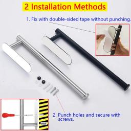 Suporte de toalha de papel de cozinha adesivo cabide de tecido rolo de papel higiênico dispensador armário de armazenamento guardanapo rack acessórios do banheiro - Image 4