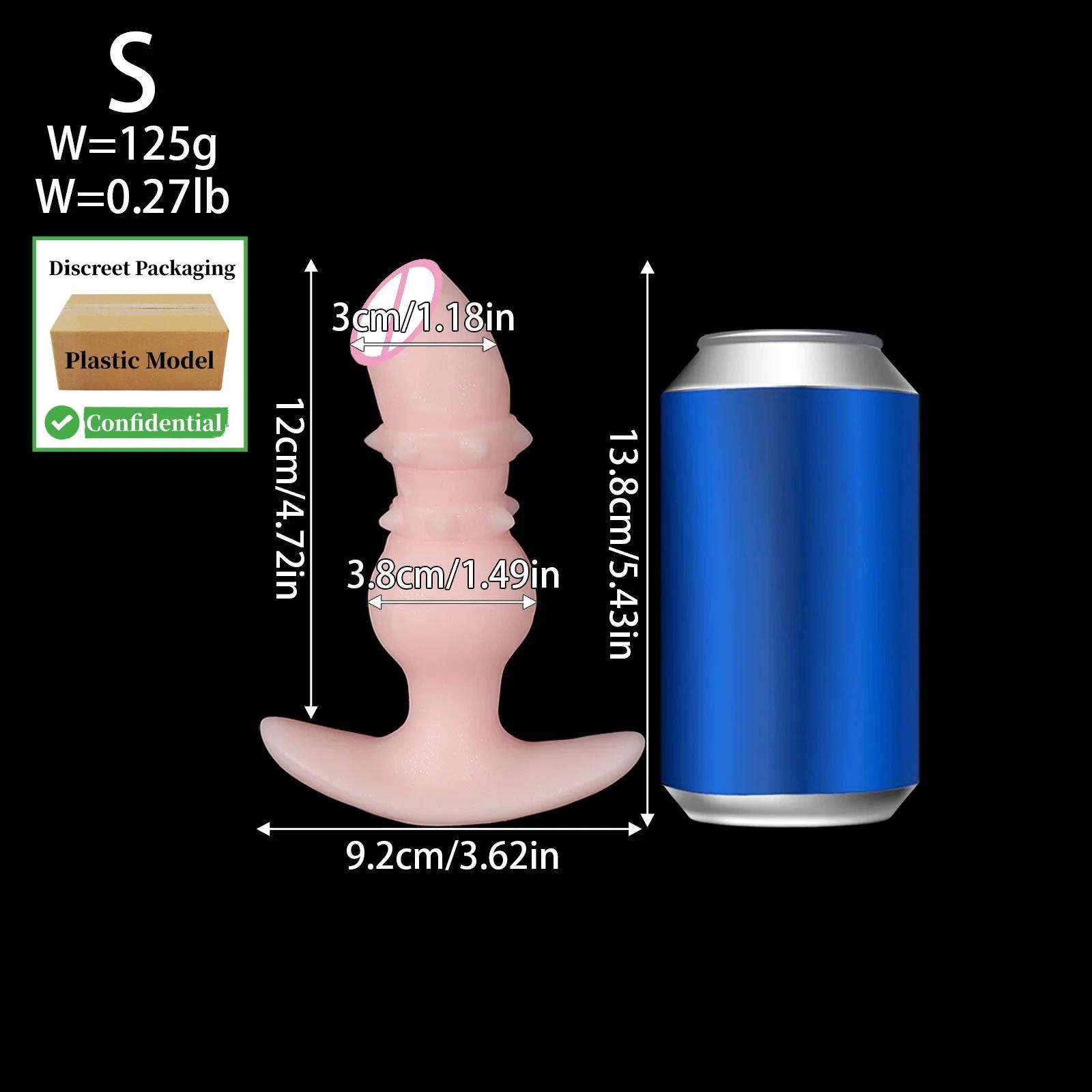 Plug Anal Luminoso em Formato de Nó de Cão, Dilatador Anal de Silicone Macio para Penetração, Brinquedo Sexual Anal Vestível para Mulheres e Masturbação Feminina - Image 1