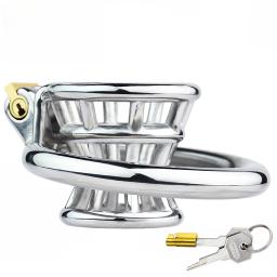 Cadeado de castidade masculino com trava de número, tipo cesta de flores, com efeito de astringência, para desafios de caça, para sexo adulto - Image 1