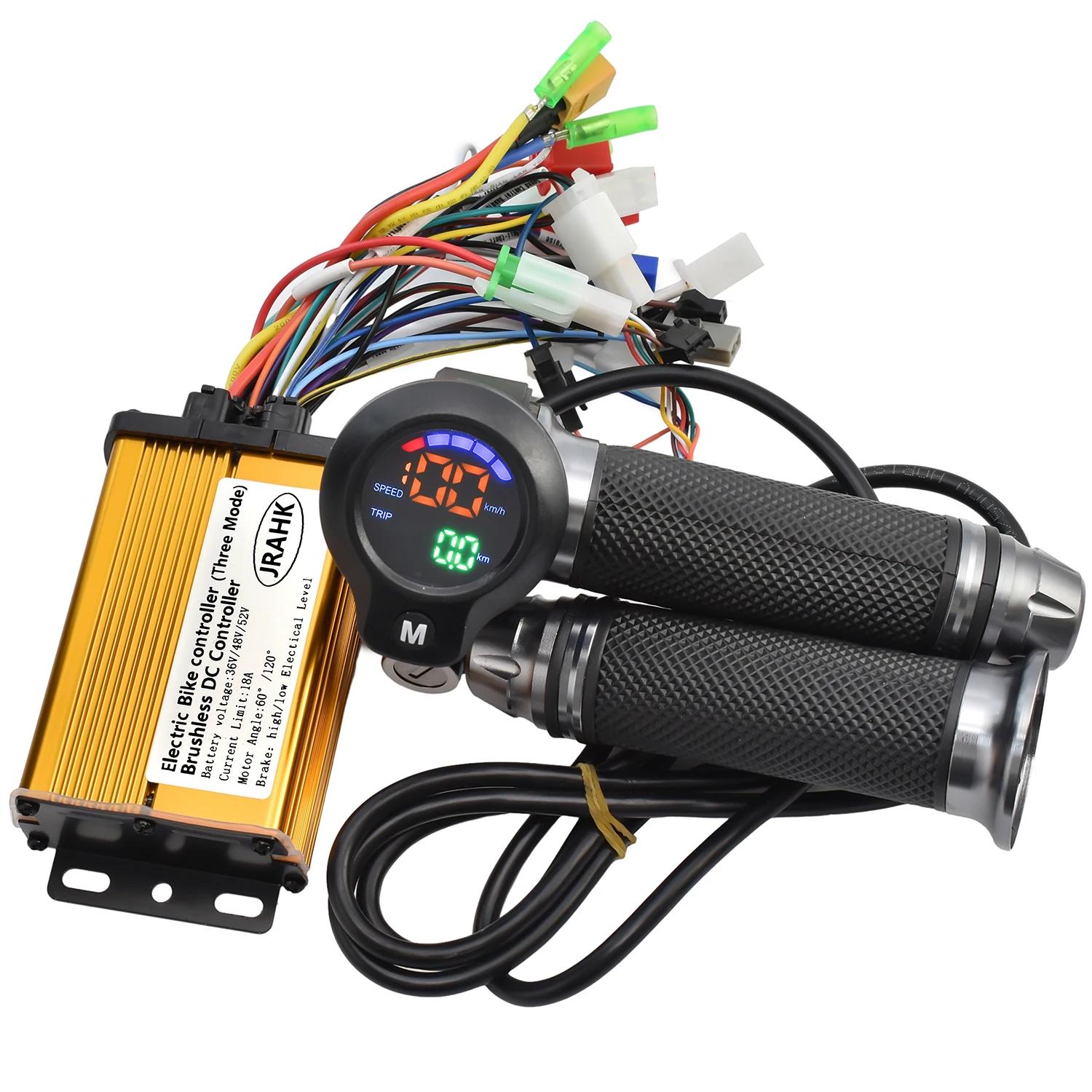 JRAHK 36V-52V Kit Controlador de Bicicleta Elétrica 250w-350w Controlador BLDC LCD Acelerador de Cristal Líquido - Image 1