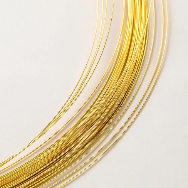 Fio de Latão Banhado a Ouro 14K/18K Mimilon - 2 Metros