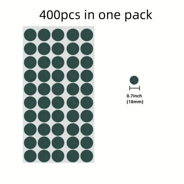 400 Peças de Almofadas Isolantes Autoadesivas Sólidas/Ocas para Baterias 18650, Anéis Isolantes para Baterias 18650, Papel de Alta Densidade 18650, Círculos de Almofadas Isolantes, Baterias com Adesivo de Face Única