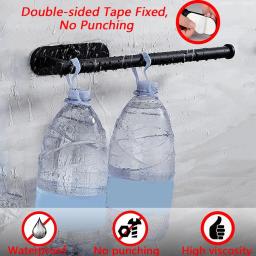 Suporte de toalha de papel de cozinha adesivo cabide de tecido rolo de papel higiênico dispensador armário de armazenamento guardanapo rack acessórios do banheiro - Image 3