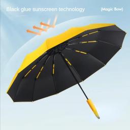72 osso super forte à prova de vento automático dobrável guarda-chuva masculino reforçado grande à prova de chuva proteção solar guarda-chuvas feminino - Image 5