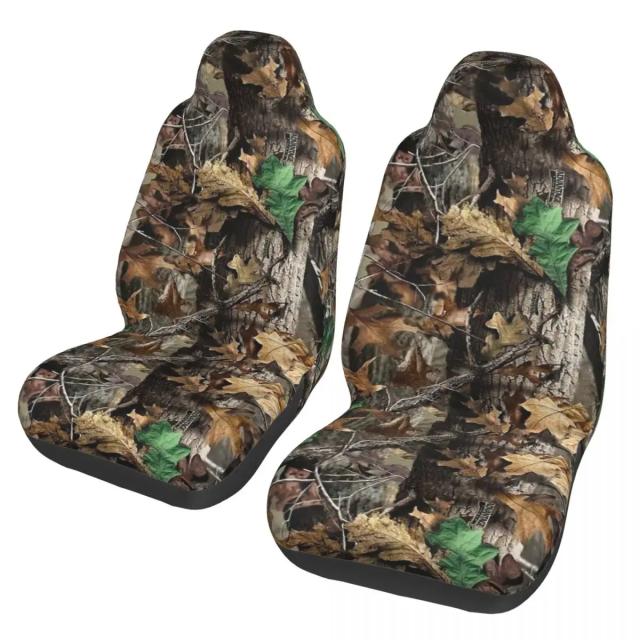 Camuflagem caça universal capa de assento de carro quatro estações para suv árvore capas de assento de carro protetor de assento de fibra