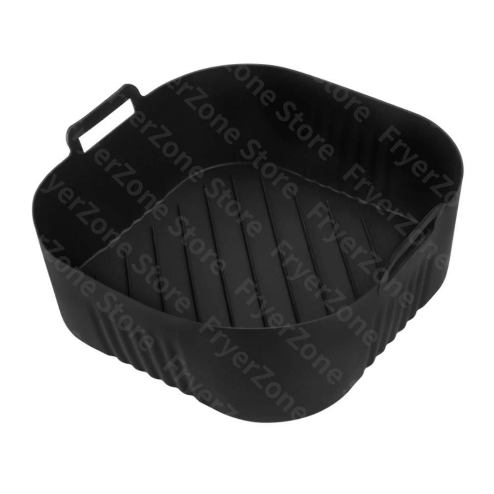 Molde quadrado para fritadeira de ar, 23cm, para philips série 2000 na230/00 cosori 5,5l/6l/6,2l, acessórios reutilizáveis xxl - Image 1