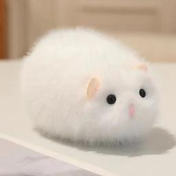 Brinquedos de Pelúcia de Hamster Dourado em Estilo Cartoon, Super Macios, Brinquedo de Apertar em Forma de Rato, Figura de Animal Confortável para Decoração de Casa - Image 2