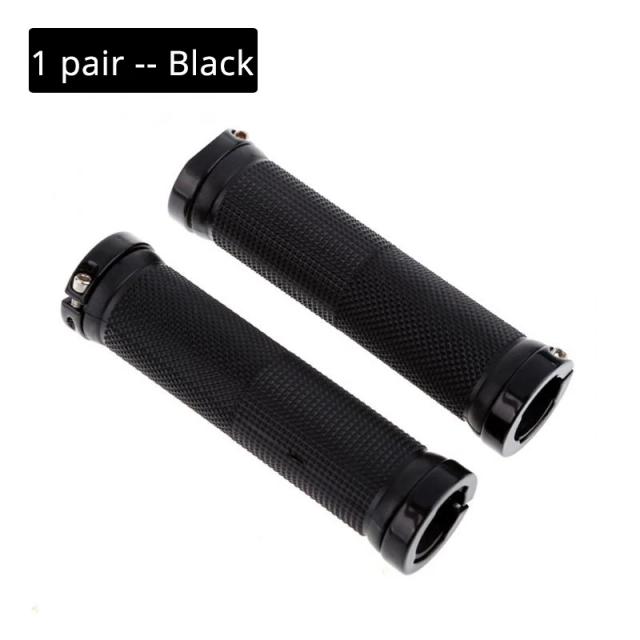 Punhos de Bicicleta Mountain Bike Antiderrapantes Borracha TPR Liga de Alumínio 13cm