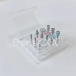 Kit de polimento de silicone 12 tamanhos, ra 2.35mm para polimento de compostos de porcelana de resina com ferramenta de laboratório de peça de mão de baixa velocidade - Image 2