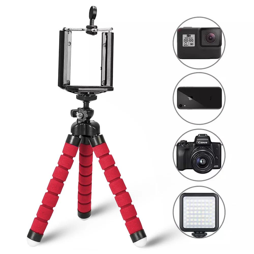 Tripés para telefone, suporte para câmera móvel, clipe para smartphone, monopé, suporte de tripe, polvo, mini tripé, stativ para telefone - Image 1