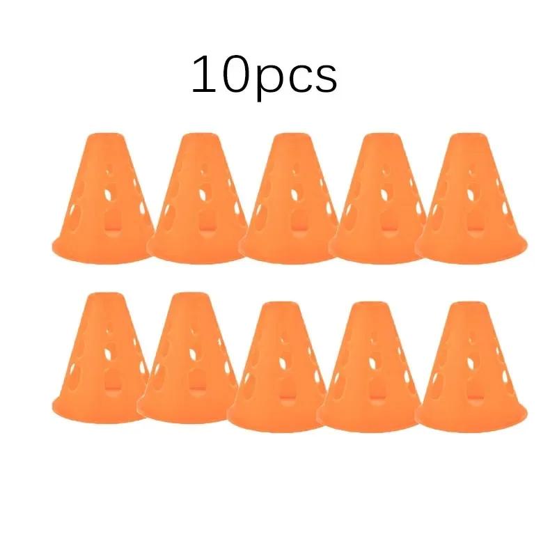 Cones de Treinamento PP com Furos, Conjunto de Cones Marcadores de Alta Visibilidade para Patinação, Treinamento Esportivo em Pista de Obstáculos - Image 1
