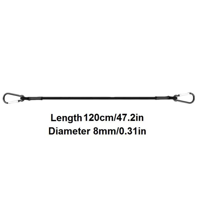 Cabos Elásticos Bungee 8mm com Ganchos para Bagagem e Carga