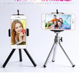 Tripé de mesa para telefone smartphone mini tripé para iphone tripe para câmera móvel tripé com clipe de suporte para celular - Image 6