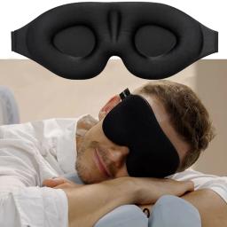 Máscara de dormir 3d bloquear luz máscara de sono para olhos macio dormir ajuda máscara de olho para viagens noite respirável slaapmasker - Image 1