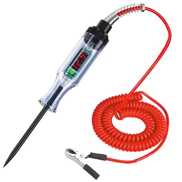Ferramenta de Diagnóstico Automotivo 6V 24V Caneta de Teste com Lâmpada