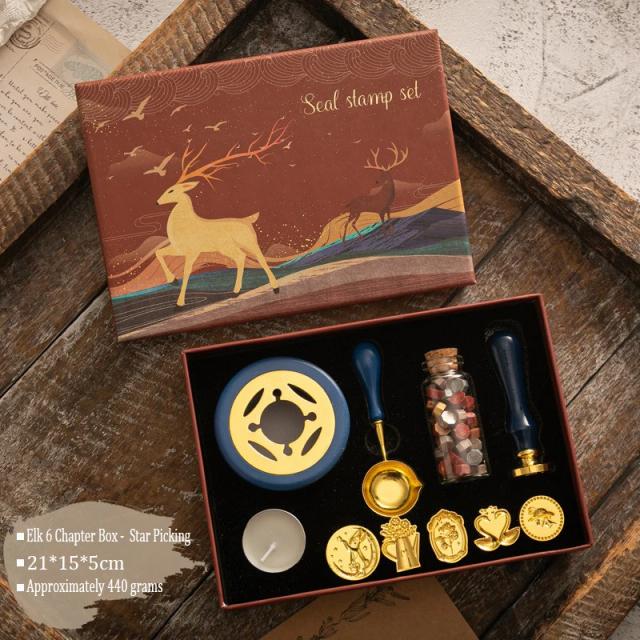 Conjunto de Selos de Cera Vintage HCS010 para Casamentos e Convites