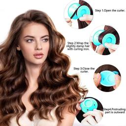 10/20 pçs rolos de cabelo de borracha macia silicone heatless rolos de cabelo clipes sem machucar rolos de cabelo cabeleireiro diy ferramentas de estilo de cabelo - Image 2