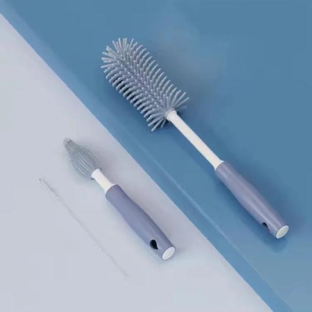 Escova de Limpeza de Silicone para Garrafas e Chupetas 360 Graus