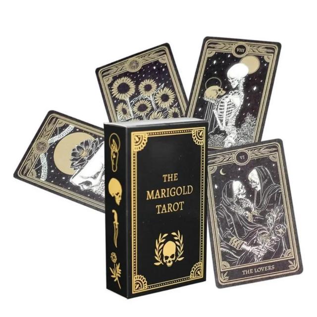 Cartas de Tarô Calêndula Adivinhação Oracle 78 Cartas