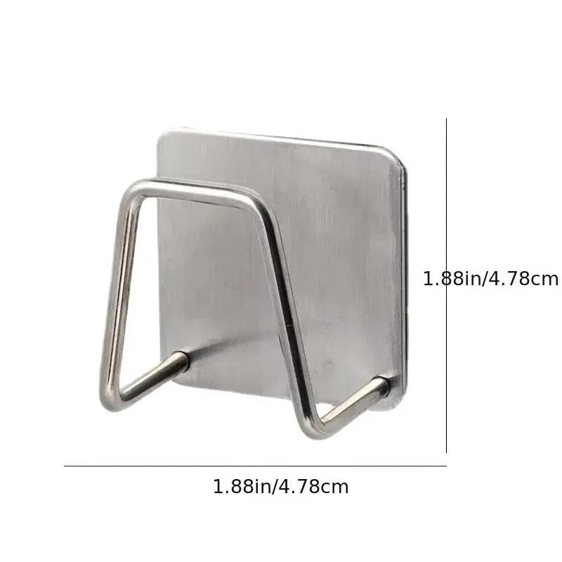 Suporte de drenagem de esponja, suporte de esponja montado na parede, suporte de drenagem de pia de aço inoxidável - Image 1