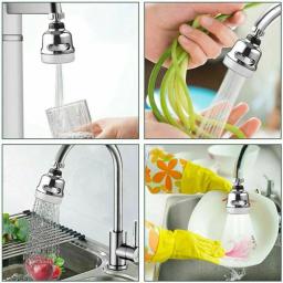 Arejador de torneira de cozinha giratória 360 graus, ajustável, 3 modos, filtro pulverizador, cabeça móvel, economia de água, bico pulverizador - Image 5