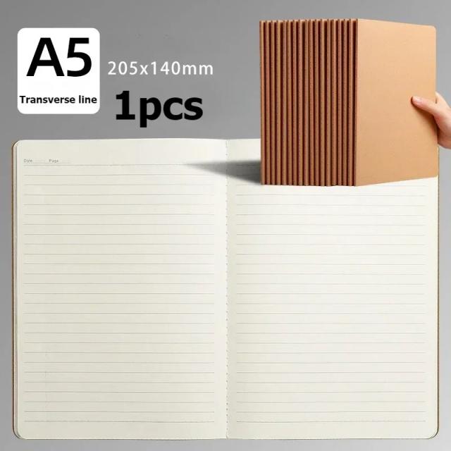 Caderno A5 Kraft Capa Vintage Diário Planejador Papelaria