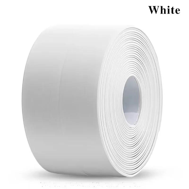 1 rolo de tiras de vedação de vaso sanitário à prova d'água e à prova de mofo, fitas de vedação autoadesivas para cozinha e banheiro, fita à prova d'água para banheiro - Image 1