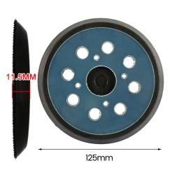 125mm 5 Polegada lixadeira almofada 8 furos 3/4 unhas lixa disco almofada loop lixar almofadas de apoio para lixadeira orbital elétrica polimento 1/5pc - Image 4