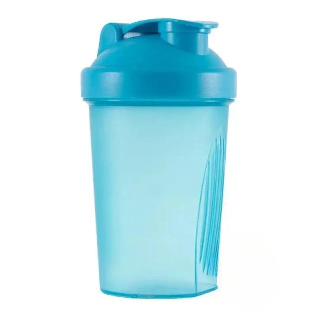 Garrafa Shaker 400ml com Bola Inox - Plástico BPA Free para Proteína